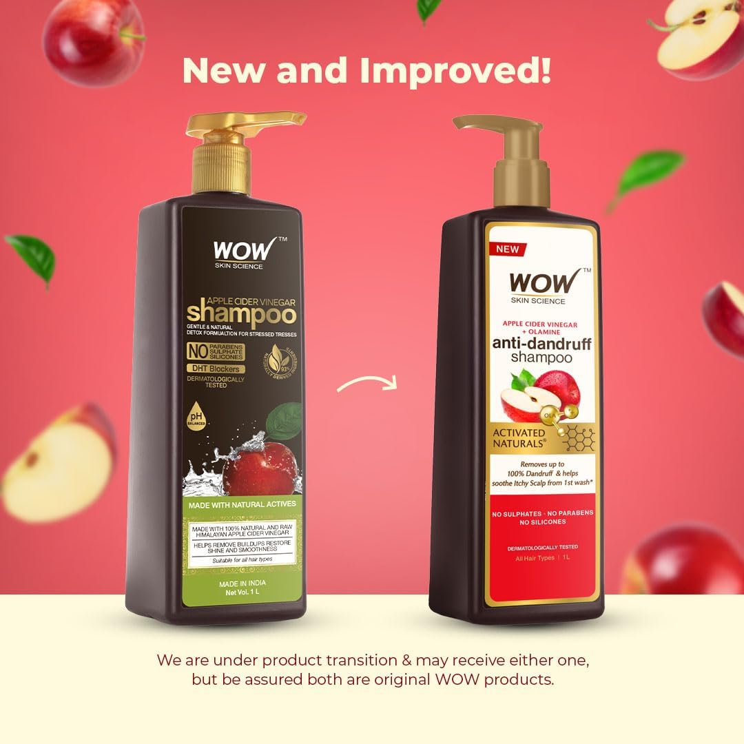 WOW Skin Science Apple Cider Vinegar Shampoo - 1L – view 3
