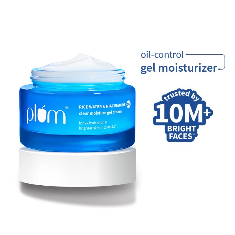 Plum 2% Niacinamide & Rice Water Superlight Gel Cream Winter Moisturizer for Face – view 2