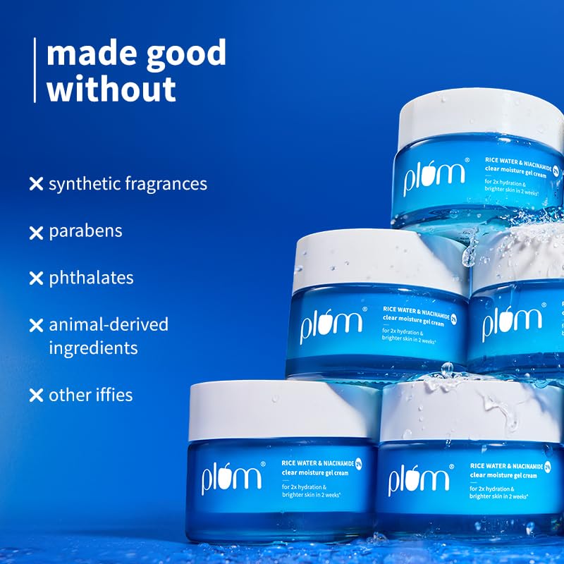 Plum 2% Niacinamide & Rice Water Superlight Gel Cream Winter Moisturizer for Face – view 7