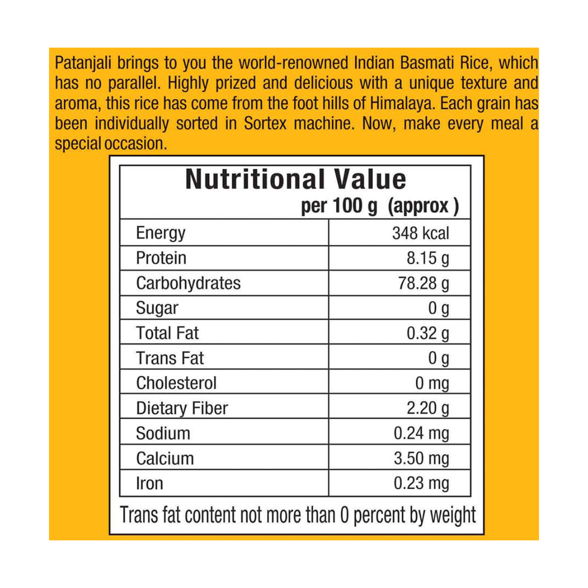 Patanjali Tibar Basmati Rice 1 kg – view 5