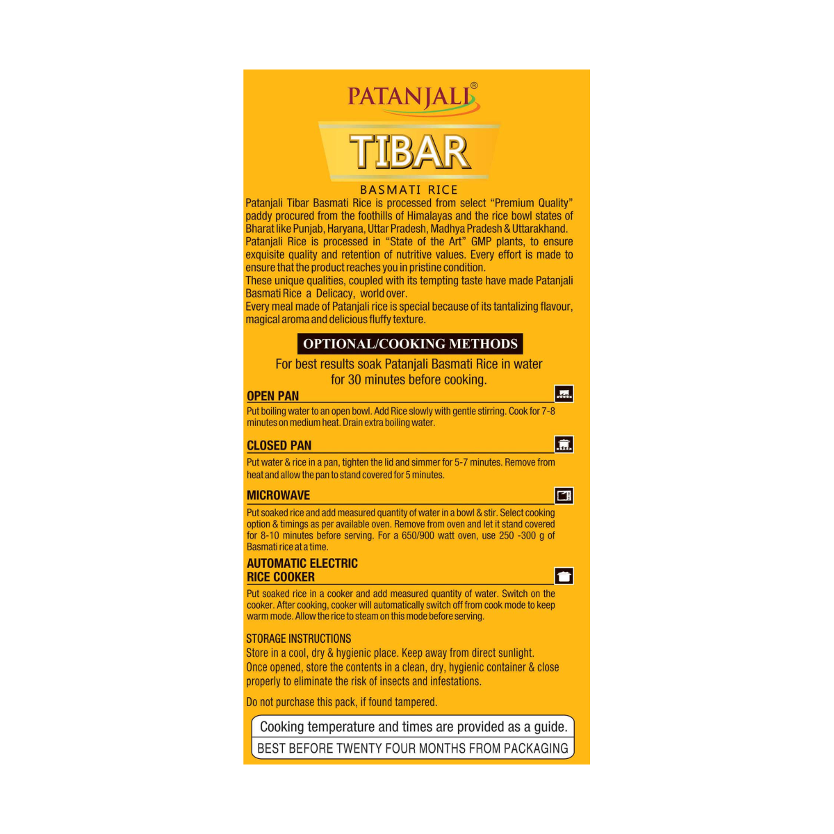 Patanjali Tibar Basmati Rice 1 kg – view 6