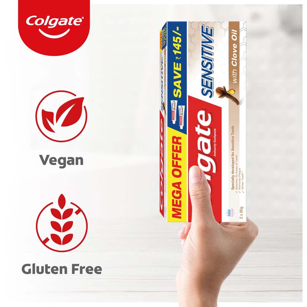 Colgate Sensitive Toothpaste with Clove Oil, for Sensitivity Relief, 160g, – view 6