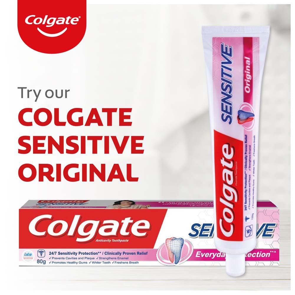 Colgate Sensitive Toothpaste with Clove Oil, for Sensitivity Relief, 160g, – view 7