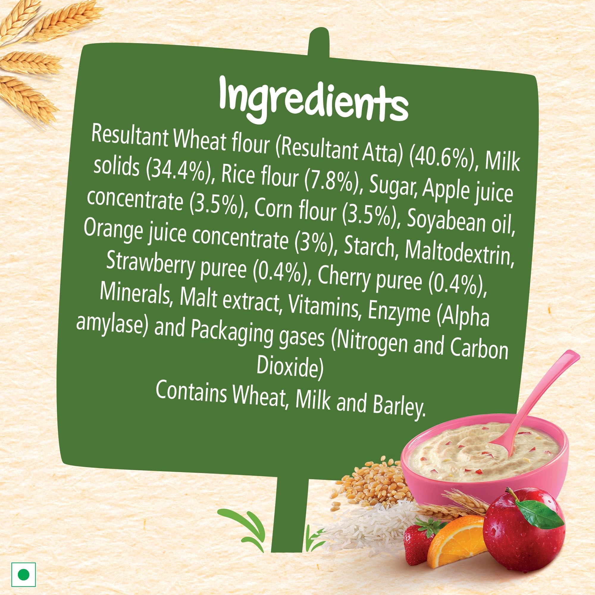 Nestle Cerelac Baby Cereal with Milk , Wheat - Rice Mixed Fruit , From 10 to 24 Months , Stage 3, Source of Iron & Protein , 300g – view 3