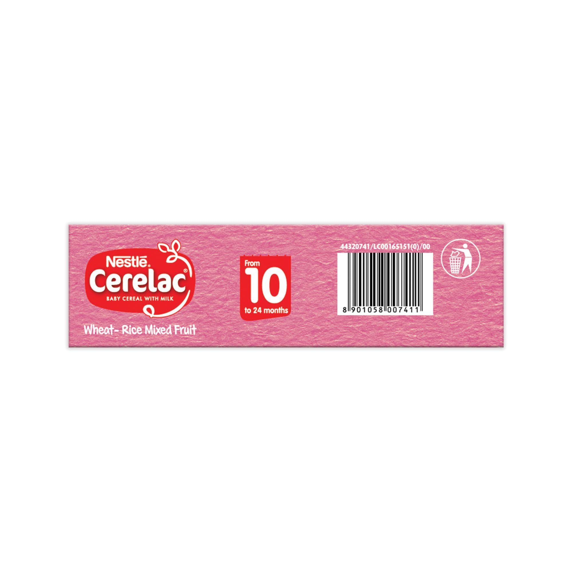 Nestle Cerelac Baby Cereal with Milk , Wheat - Rice Mixed Fruit , From 10 to 24 Months , Stage 3, Source of Iron & Protein , 300g – view 7