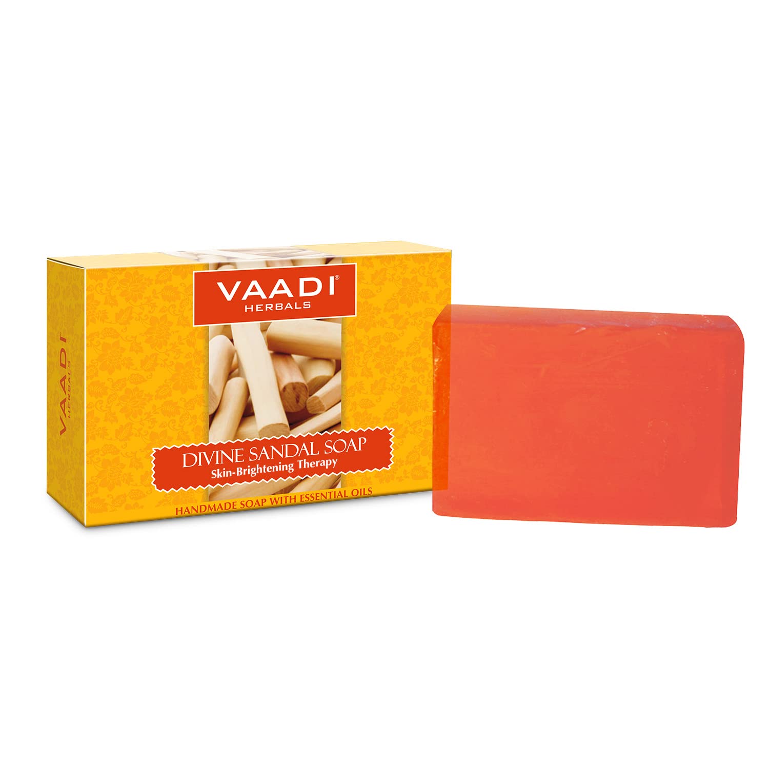 Pack of Vaadi Herbals sandal soap, 75g herbal cleansing bar