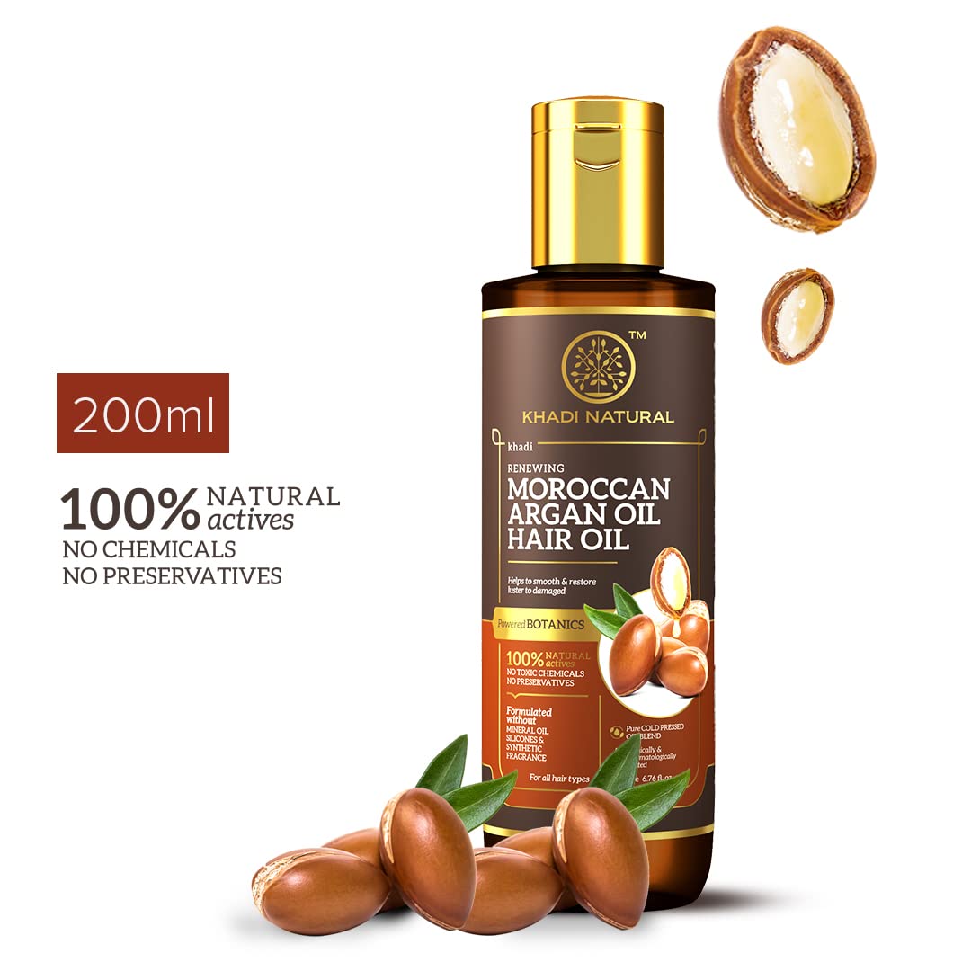 Khadi Natural Moroccan Argan Hair Oil – view 2