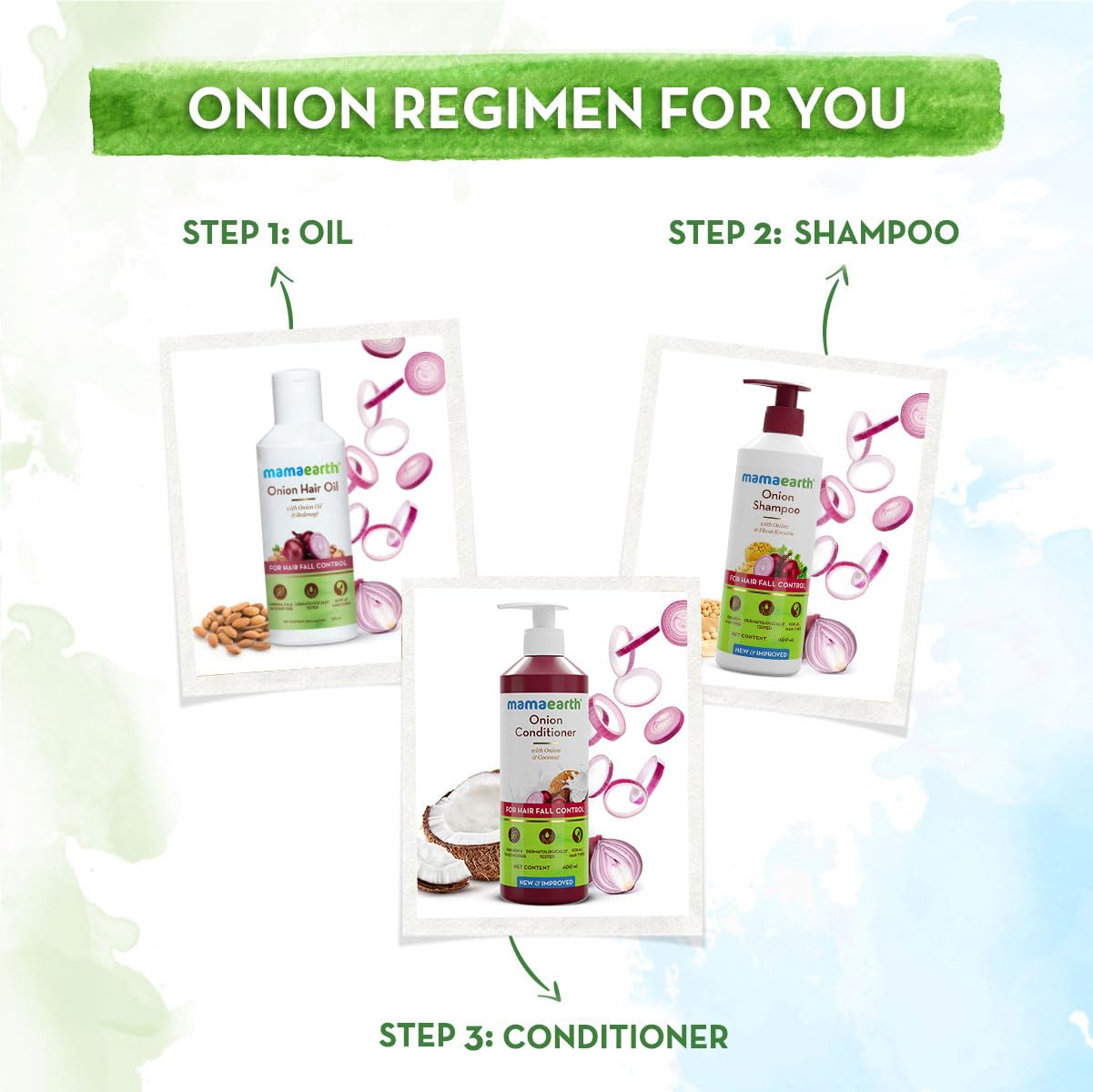 Mamaearth Onion Conditioner for Men & Women 400 ml - Hair Fall Control & Fast Hair Growth - Works for Dry & Frizzy Hair, Toxin-free – view 8