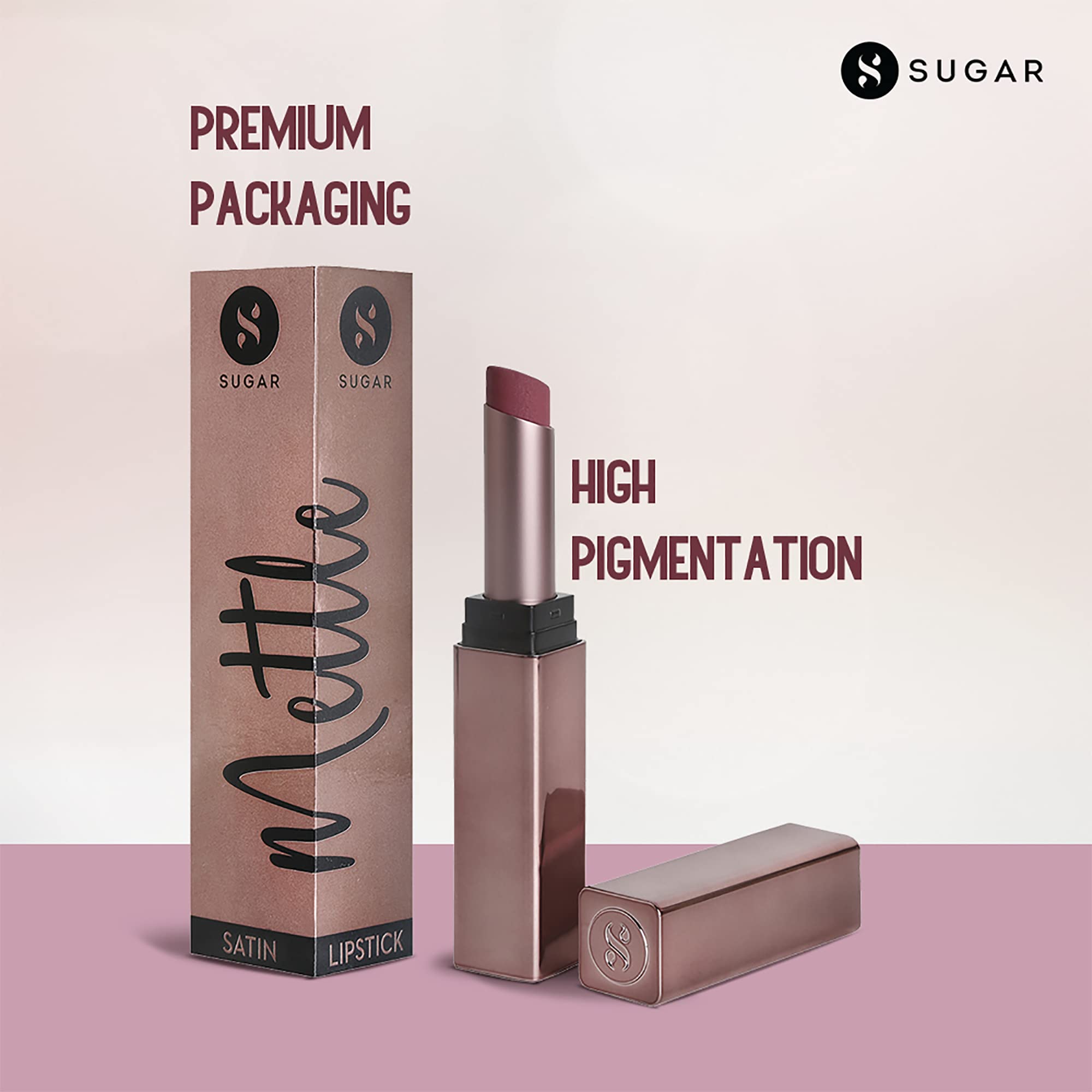 SUGAR Cosmetics Mettle Satin Lipstick – view 2