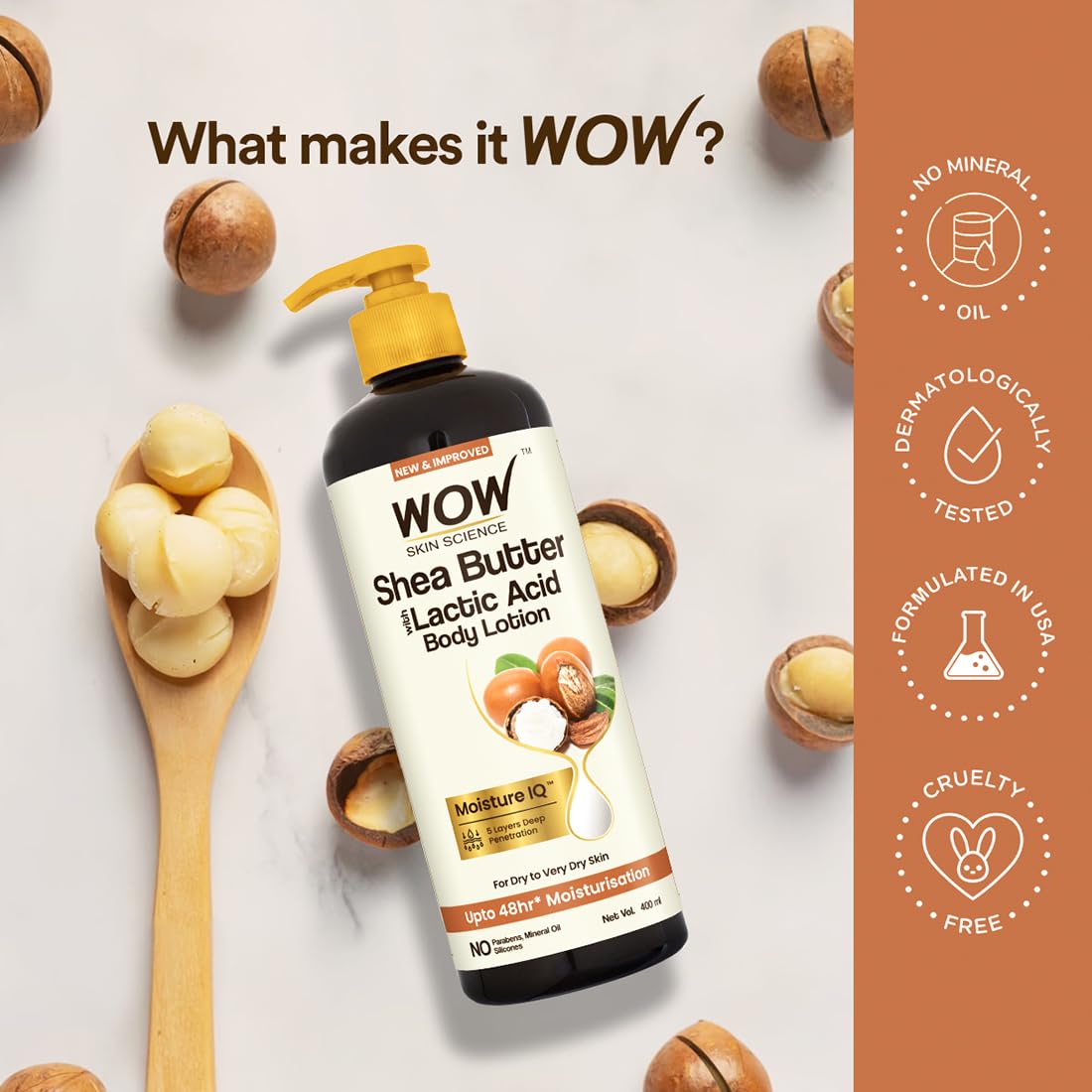 WOW Skin Science Shea Butter With Lactic Acid Body Lotion – view 5