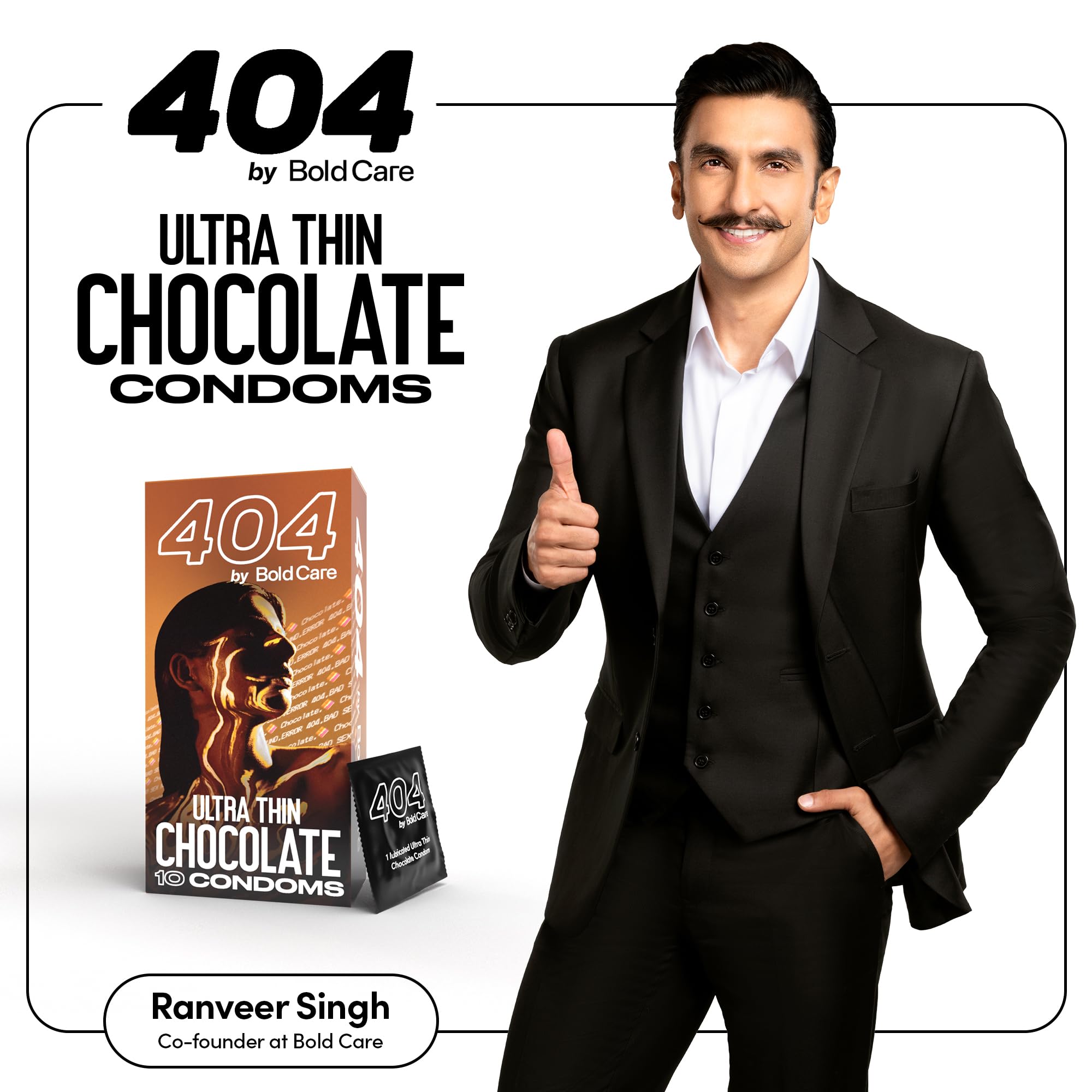 Bold Care 404 Super Ultra Thin Chocolate Flavored Condoms For Men - (Pack of 3) – view 2