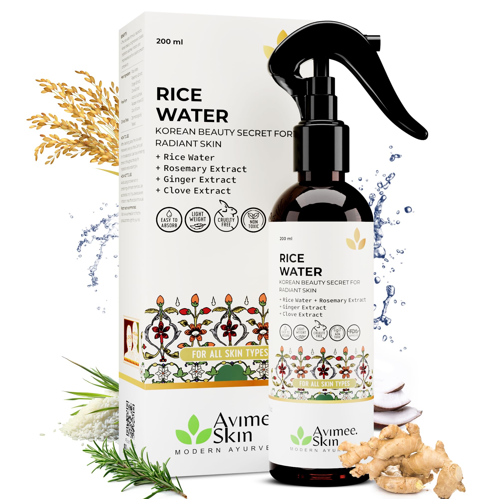 Avimee Herbal Rosemary Water & Rice Water Combo – view 7
