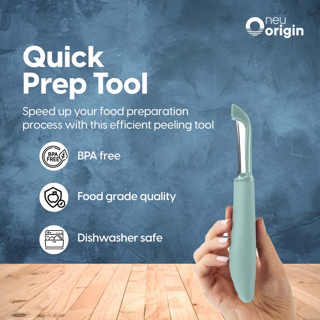 NeuOrigin Stainless Steel Swivel Vegetable Peeler - One Size, Black (8.35x1.54") - Comfortable Handle - Dishwasher Safe, Easy to Use & Maneuver - Perfect for Potatoes, Apples, Carrots & More – view 4
