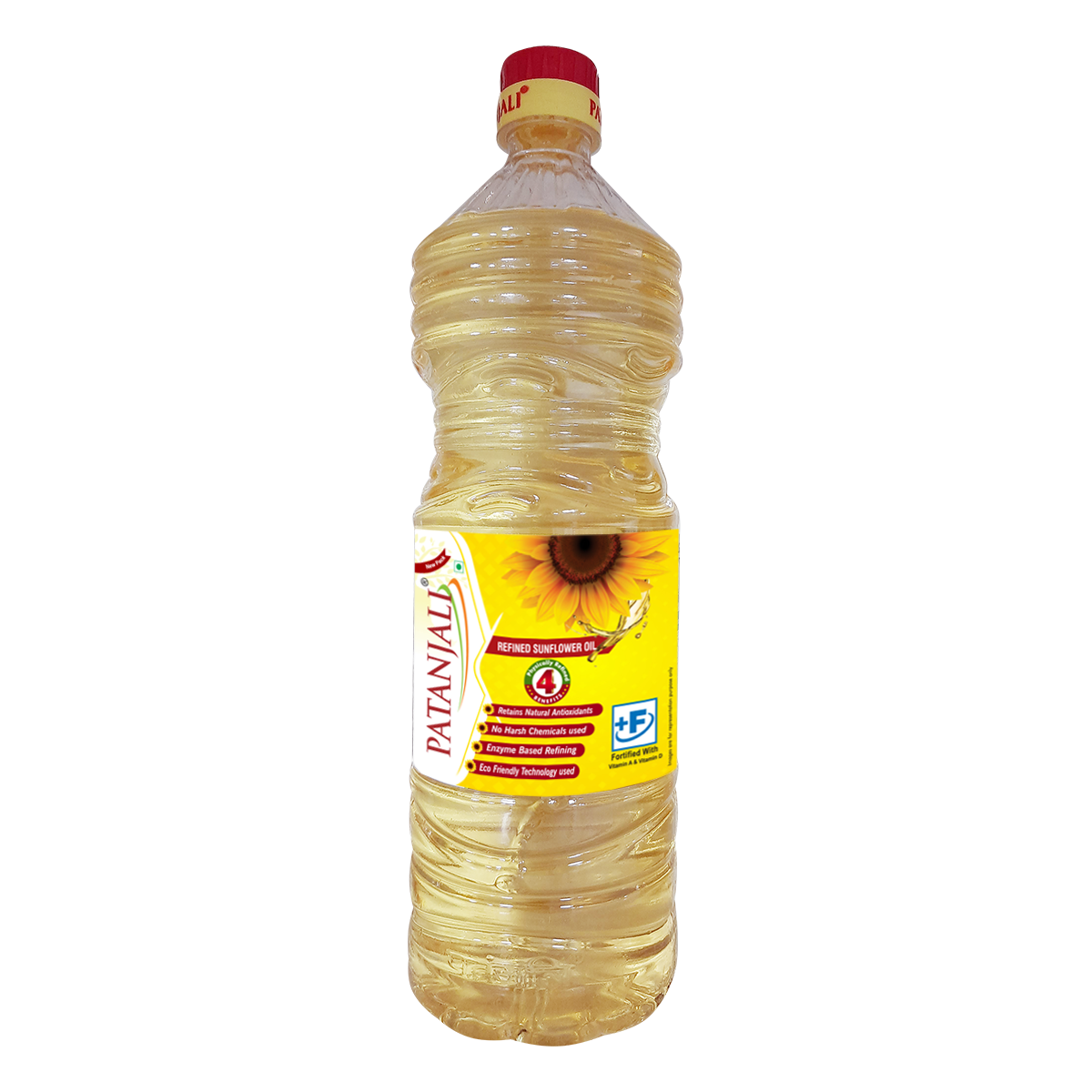 Patanjali 1 L sunflower cooking oil pouch from India