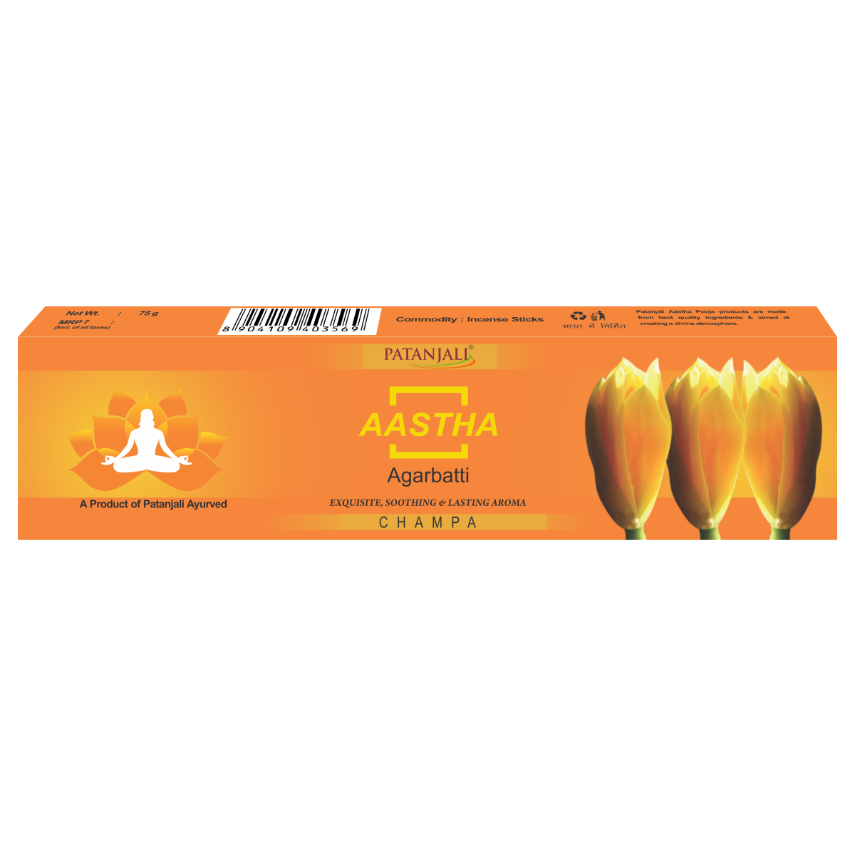 Aastha Agarbatti Champa 75 g – view 1