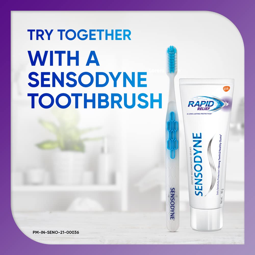 Sensodyne Toothpaste Rapid Relief, Sensitive tooth paste to help beat sensitivity fast, 80 gm – view 6
