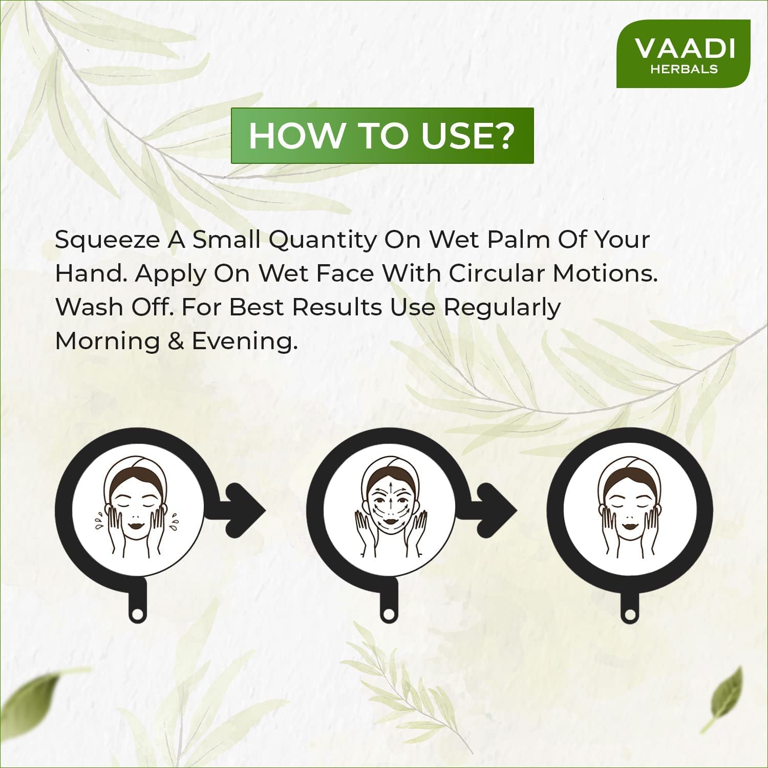 Vaadi Herbals Anti Acne Neem Face Wash with Tea Tree Extract, 60g – view 4