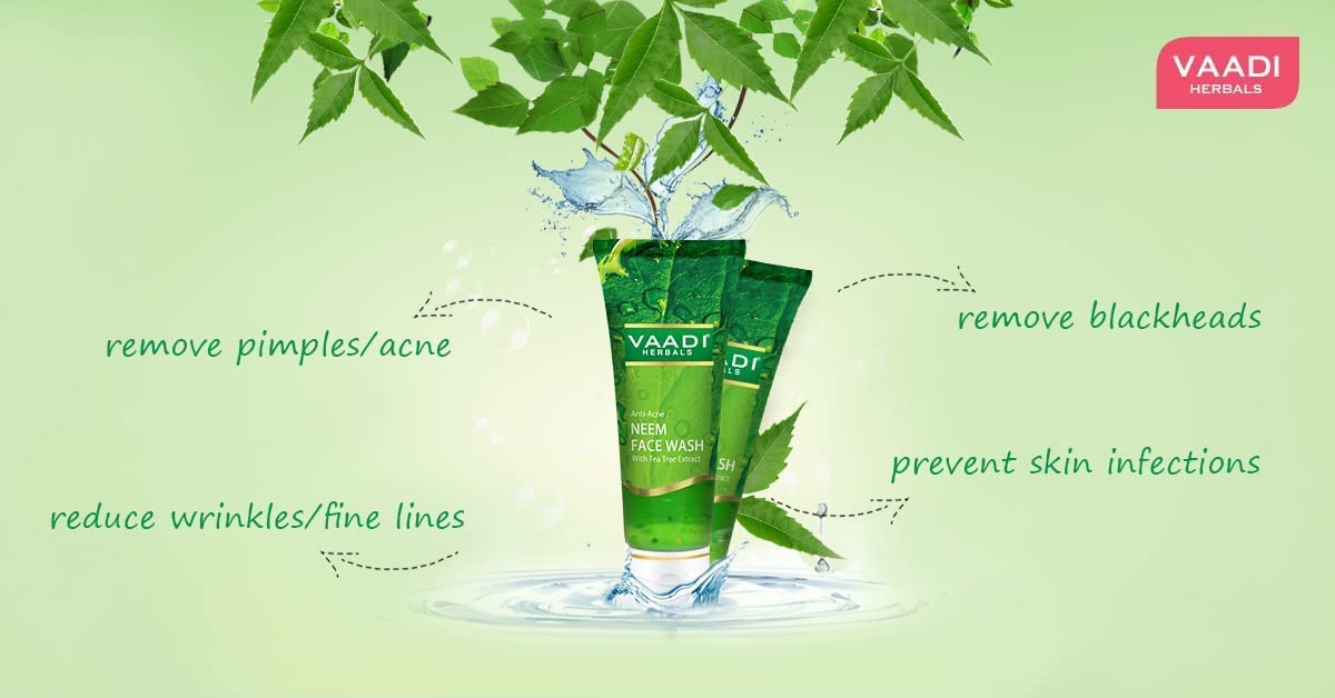 Vaadi Herbals Anti Acne Neem Face Wash with Tea Tree Extract, 60g – view 7