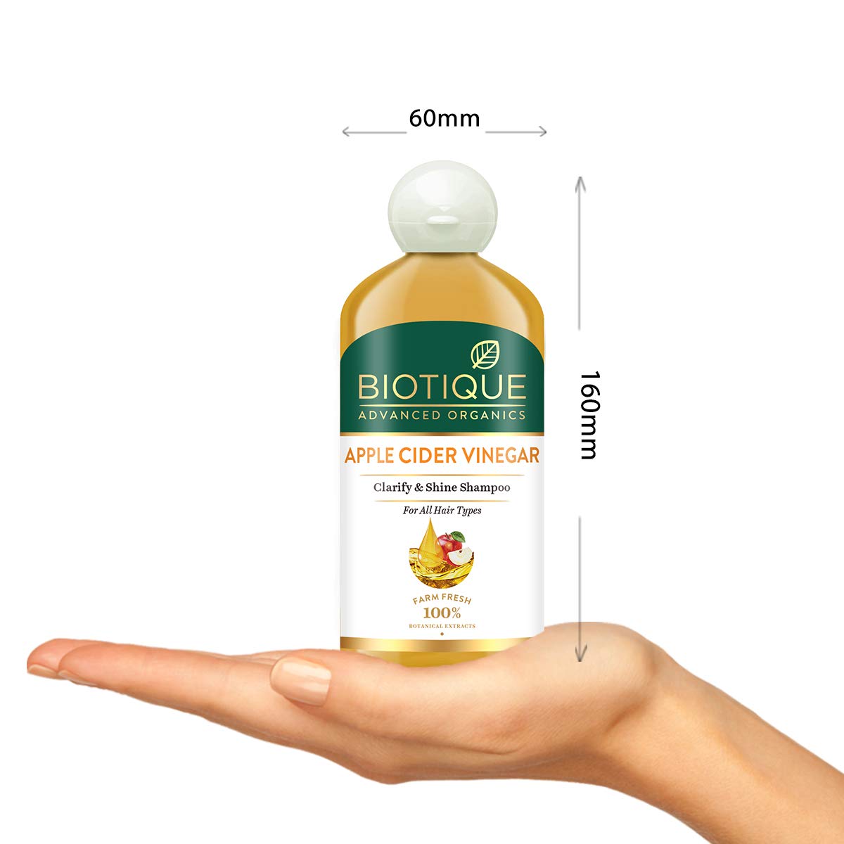 Biotique Apple Cider Vinegar Hair Shampoo, for All Hair Types, 300ml – view 3