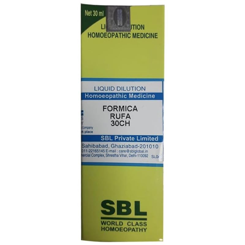 Front view of SBL Formica Rufa Dilution 30 CH bottle