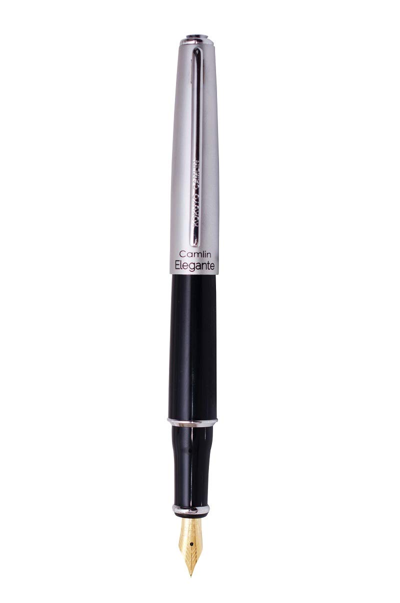 Camlin retro fountain pen with gold plated nib and cap