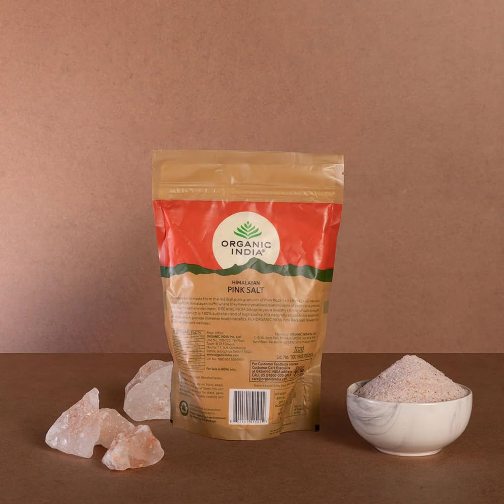 A TATA Product - Organic India Pink Rock Salt, 1Kg Pouch – view 4