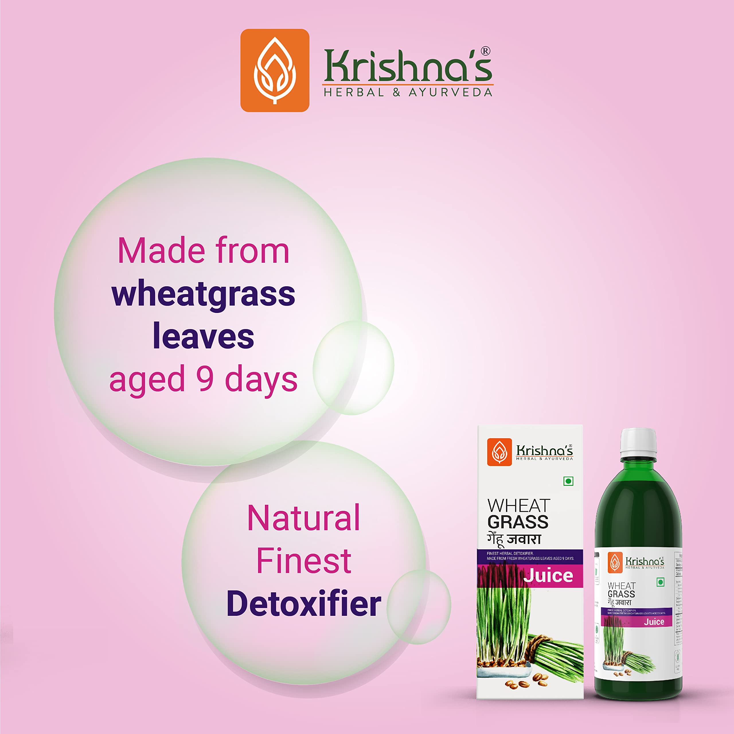 Krishna's Wheatgrass Juice - 1000 ML – view 2