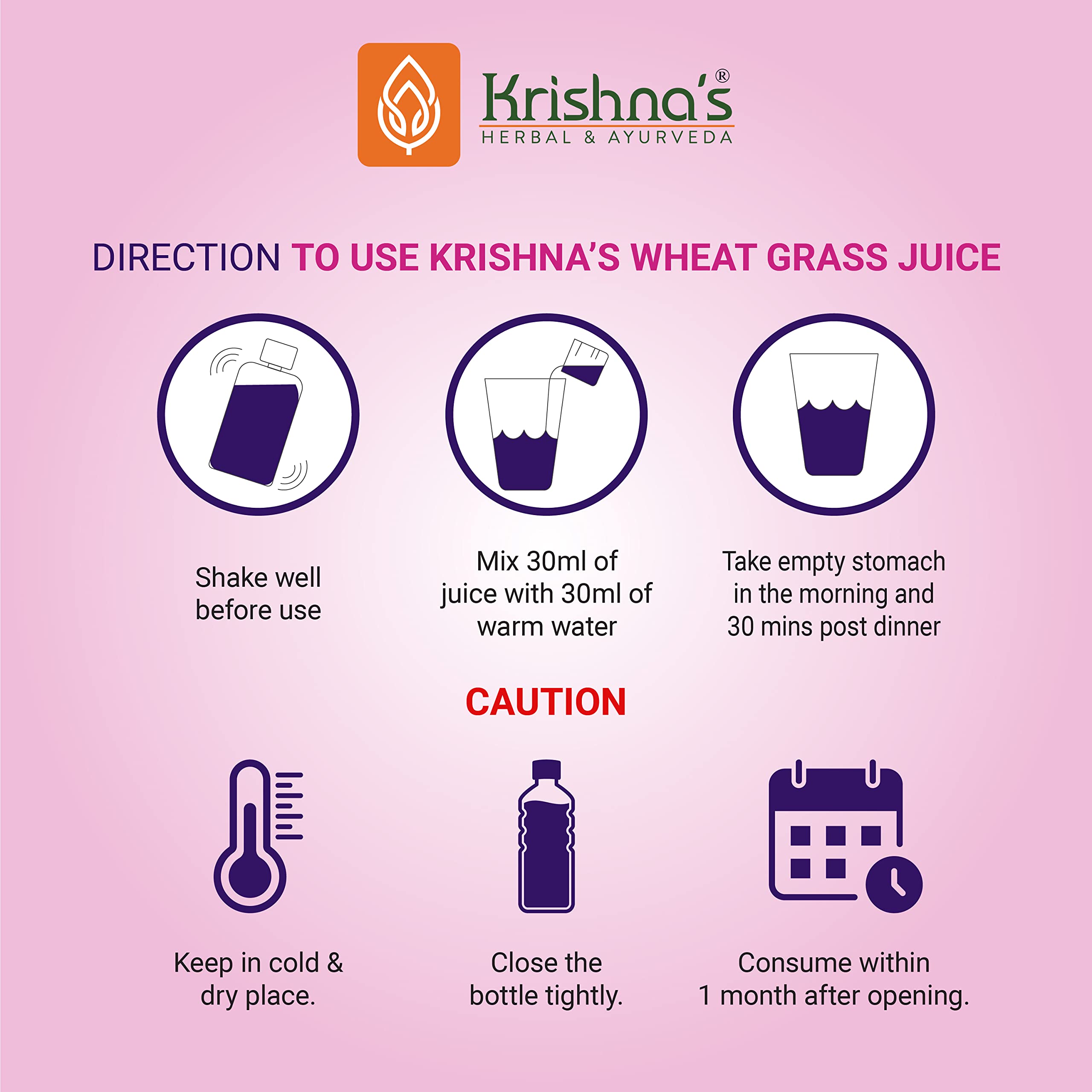 Krishna's Wheatgrass Juice - 1000 ML – view 4