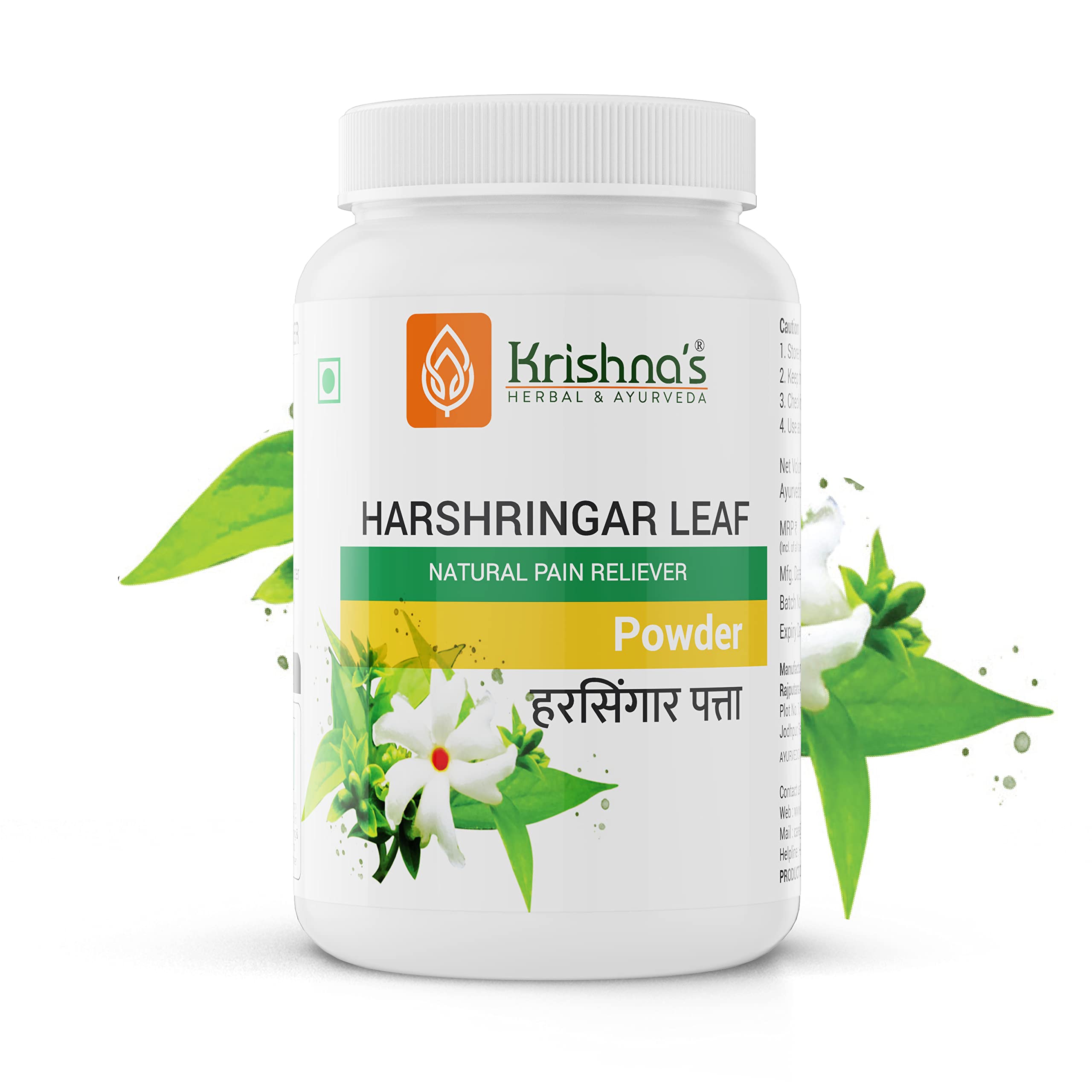 Krishna's Harshringar Powder (Nyctanthes arbor-tristis.)- 100 g – view 6