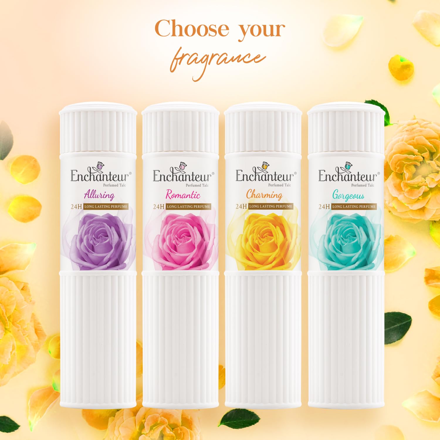 Enchanteur Charming Perfumed Talcum Powder with Floral French Fragrance for Women – view 8