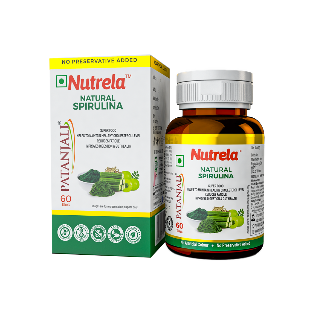 Patanjali Nutrela Spirulina Natural 32 g – view 1