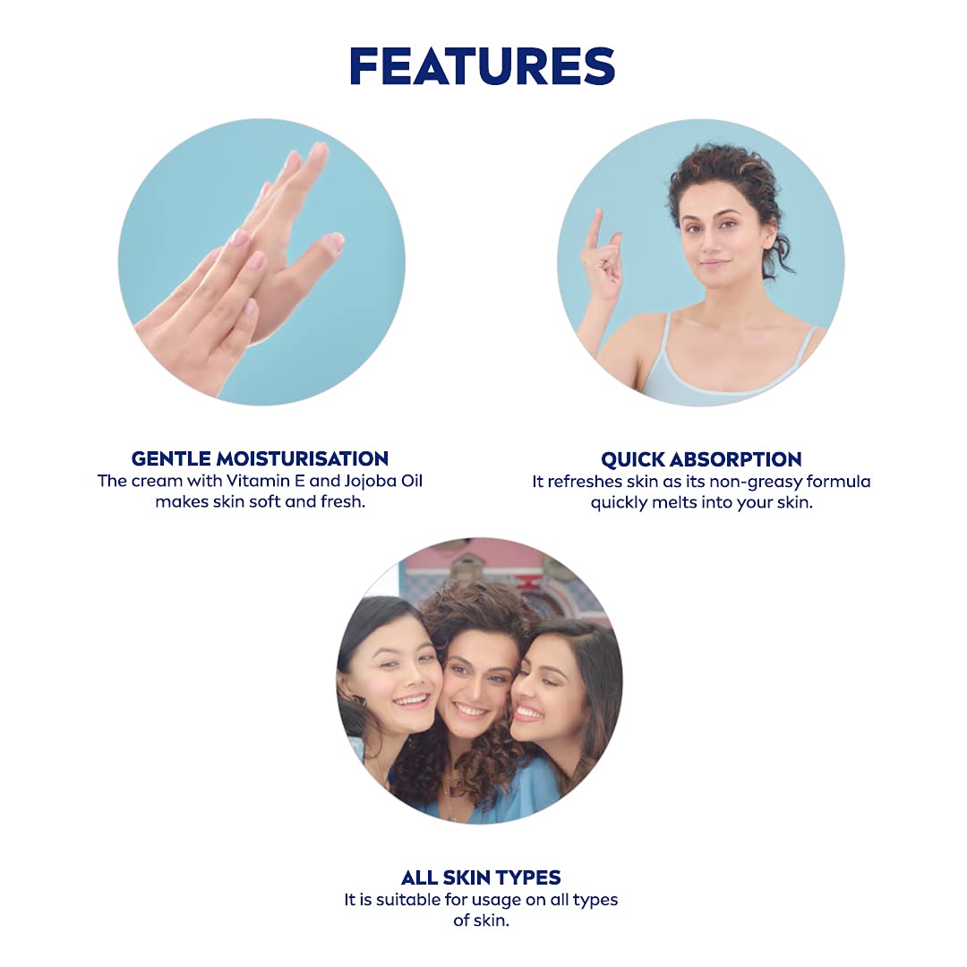 NIVEA Soft Entertainer College Edition Moisturizer for Face, Hand & Body, Non Sticky Cream, 300 ml – view 3