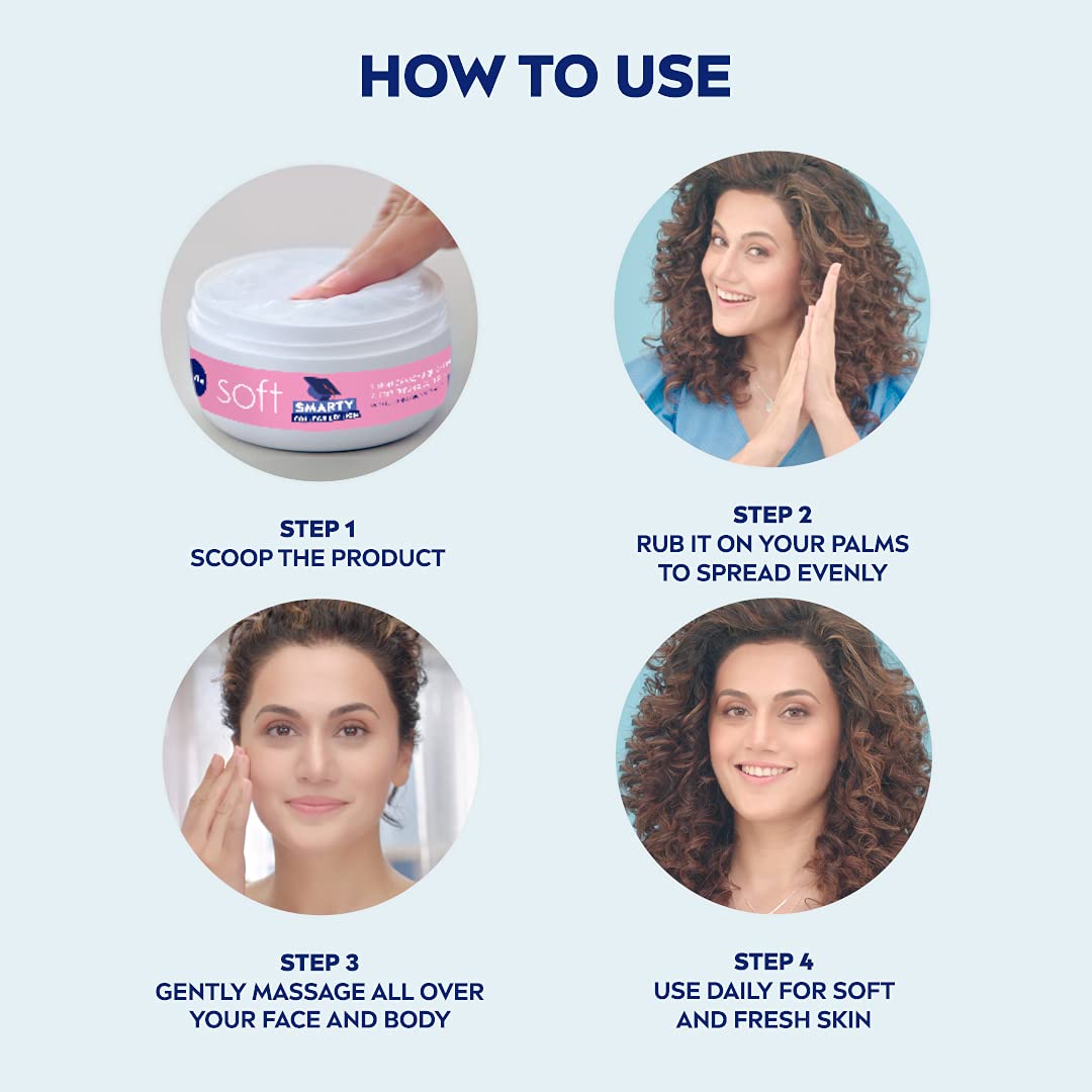 NIVEA Soft Entertainer College Edition Moisturizer for Face, Hand & Body, Non Sticky Cream, 300 ml – view 4