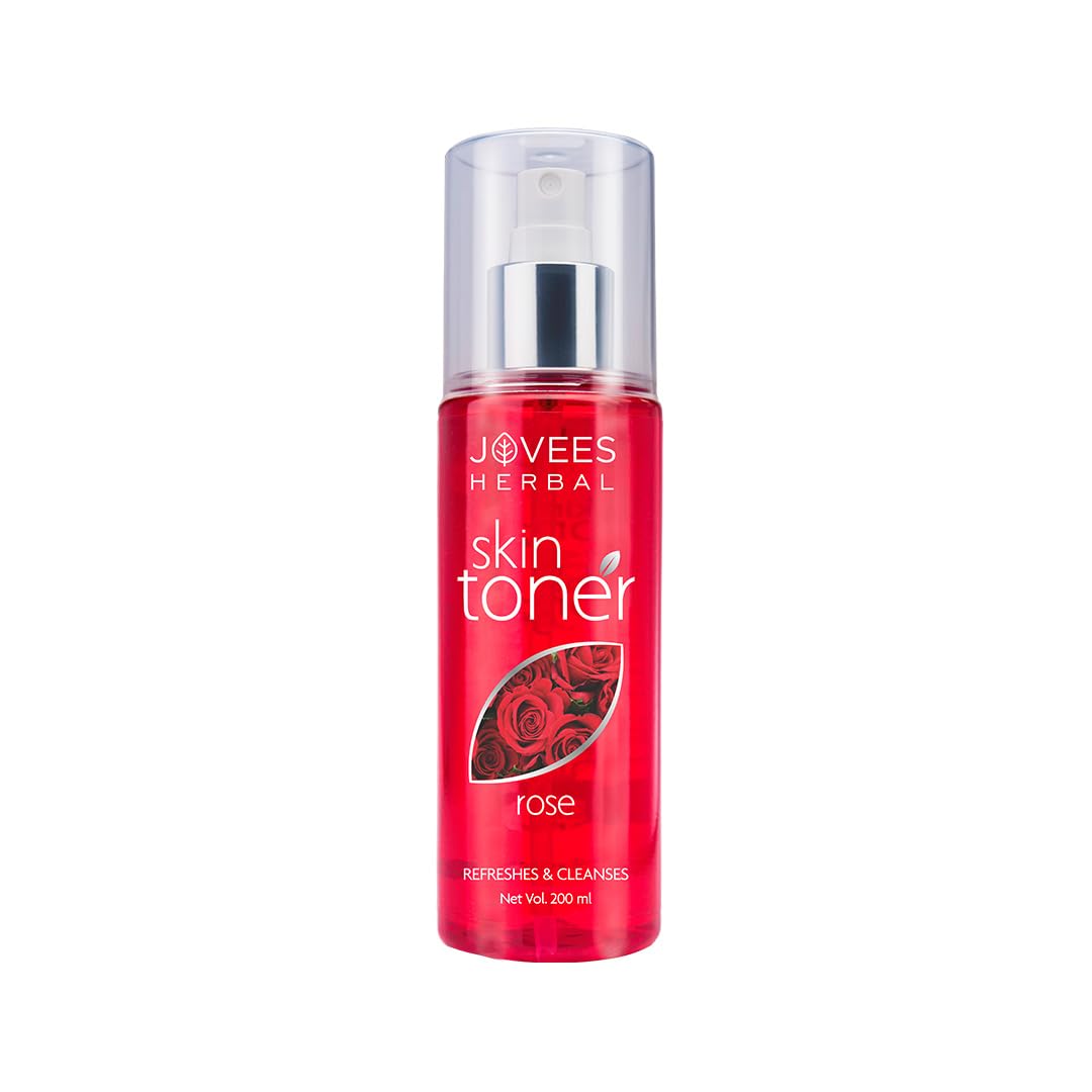 Jovees Herbal 200 ml rose toner face mist bottle
