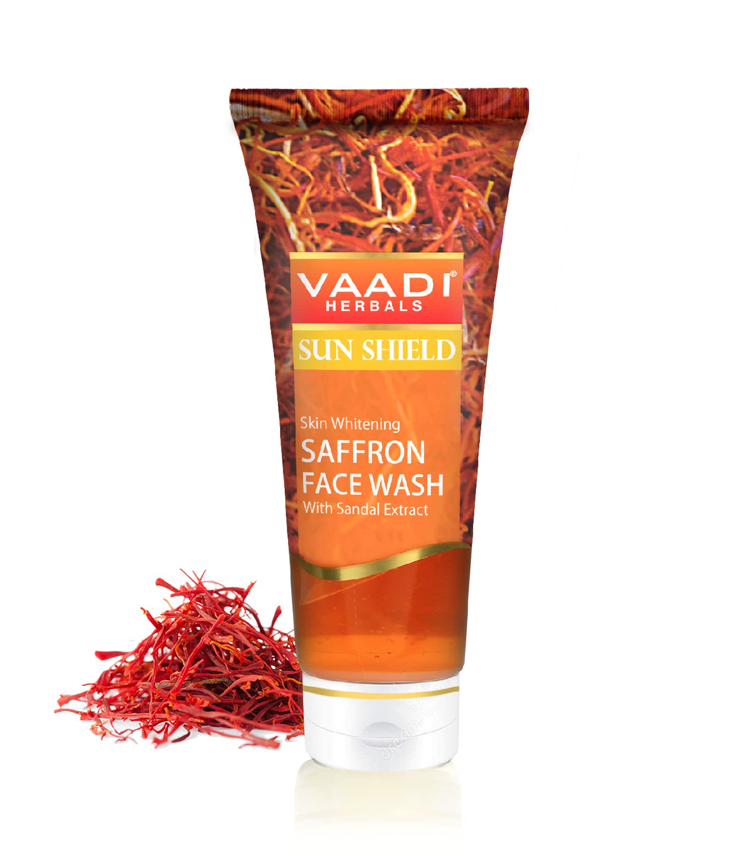Vaadi Herbals Skin Whitening Saffron Face Wash with Sandal Extract, 60 ml – view 2