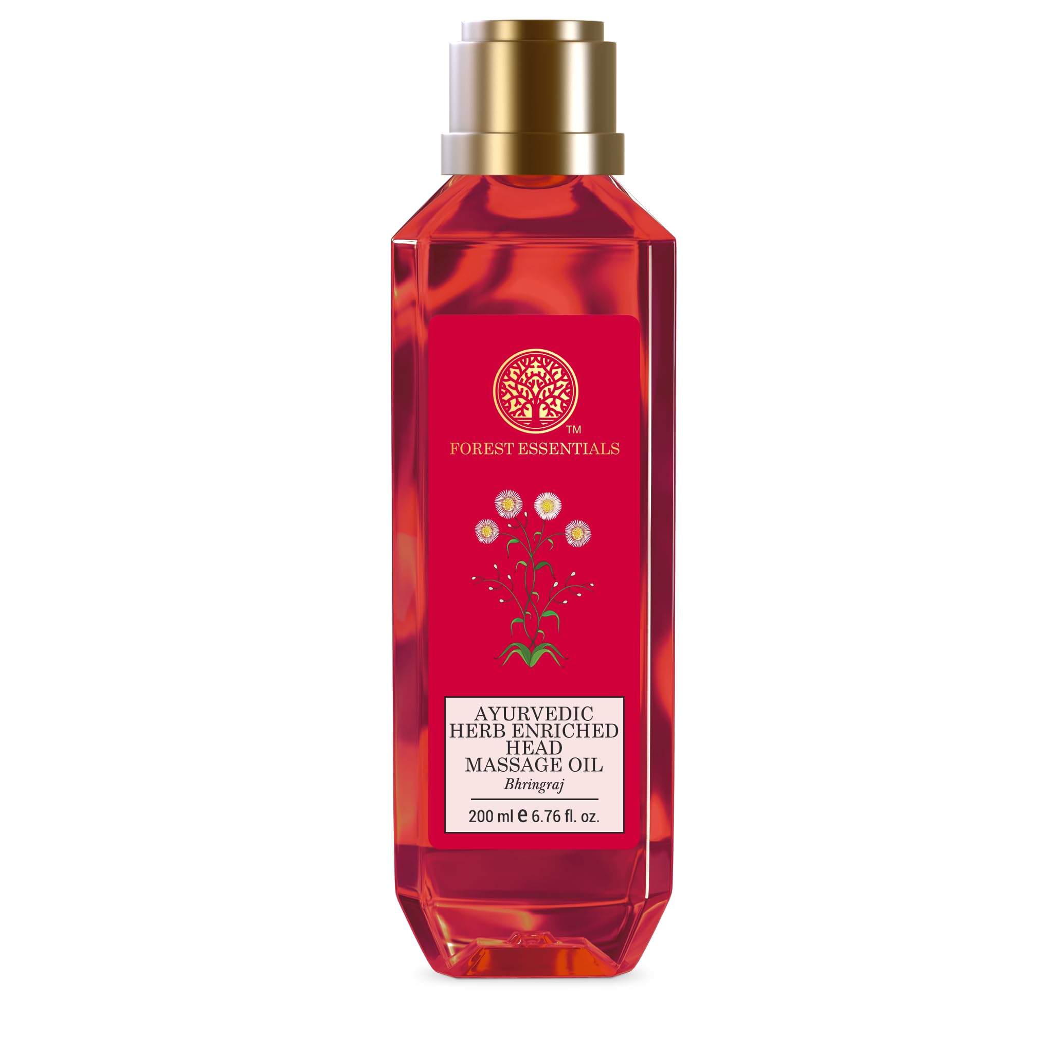 Bottle of Forest Essentials Bhringraj Ayurvedic hair oil, 200 ml