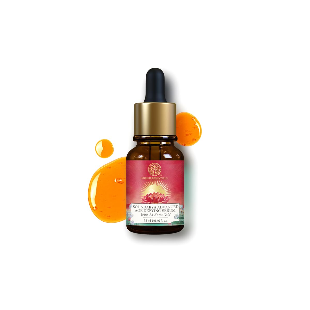 Forest Essentials Soundarya Advanced Age Defying Serum With 24 Karat Gold For Unisex Night Facial Serum, 12ml – view 2