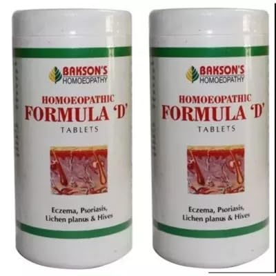 Formula D Tablets (200tab, Pack of 2) || Organic Homoeo