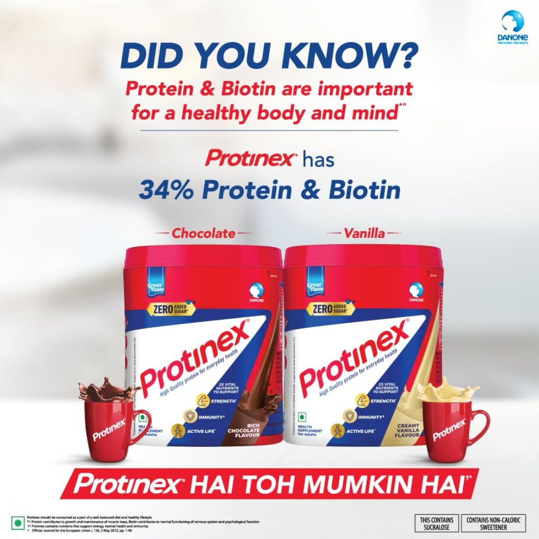 Protinex Health Supplement And Nutritional Protein Mix For Adults-(Creamy Vanilla, 400 Gms, Jar) with 25 Vital Nutrients to Support Strength, Immunity & Active Life – view 2