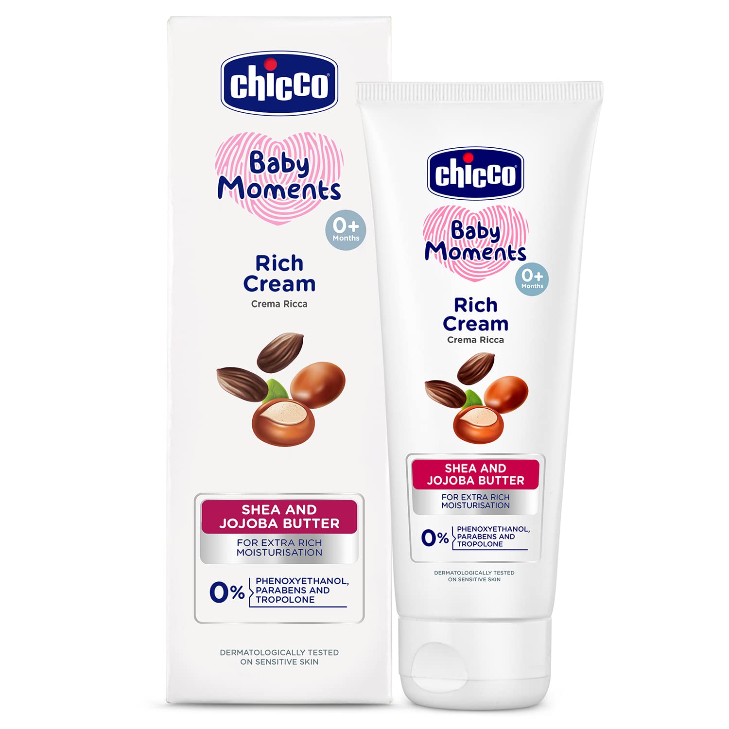 Chicco baby rich cream 100g pack for newborn skin care