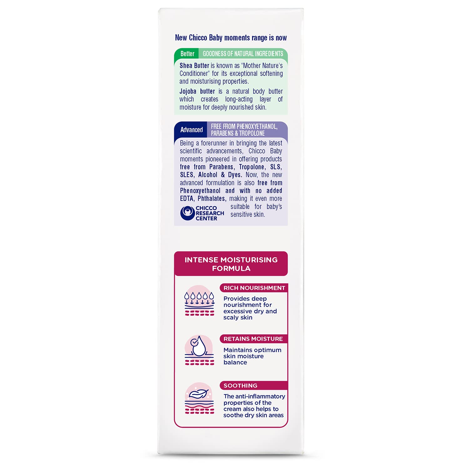 Chicco Baby Moments Rich Cream for Newborn Babies with Shea & Jojoba Butter, 100g – view 2