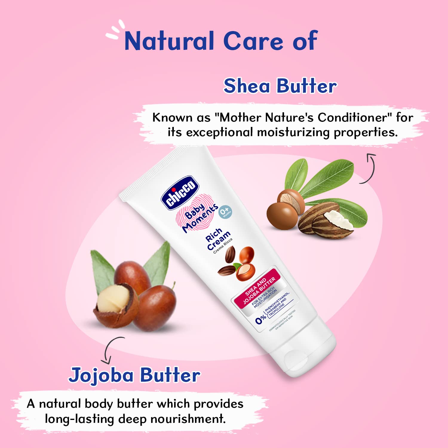 Chicco Baby Moments Rich Cream for Newborn Babies with Shea & Jojoba Butter, 100g – view 6
