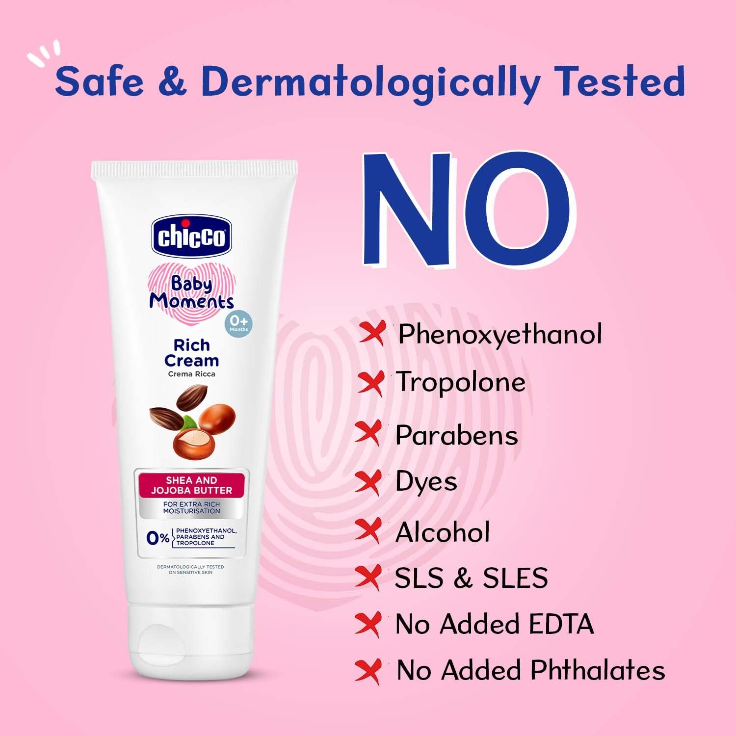 Chicco Baby Moments Rich Cream for Newborn Babies with Shea & Jojoba Butter, 100g – view 7