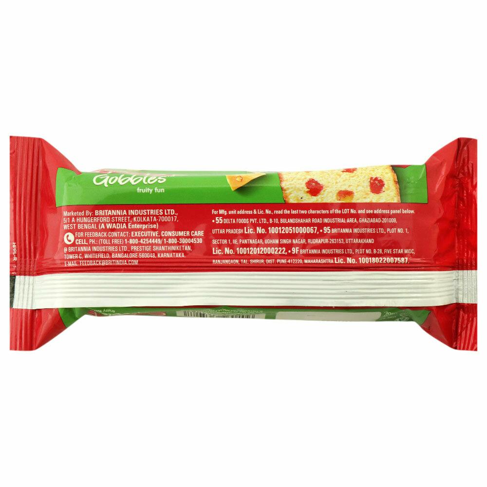 Britannia Gobbles 100% Veg Fruity Fun Cake 60 G (Pack) – view 2