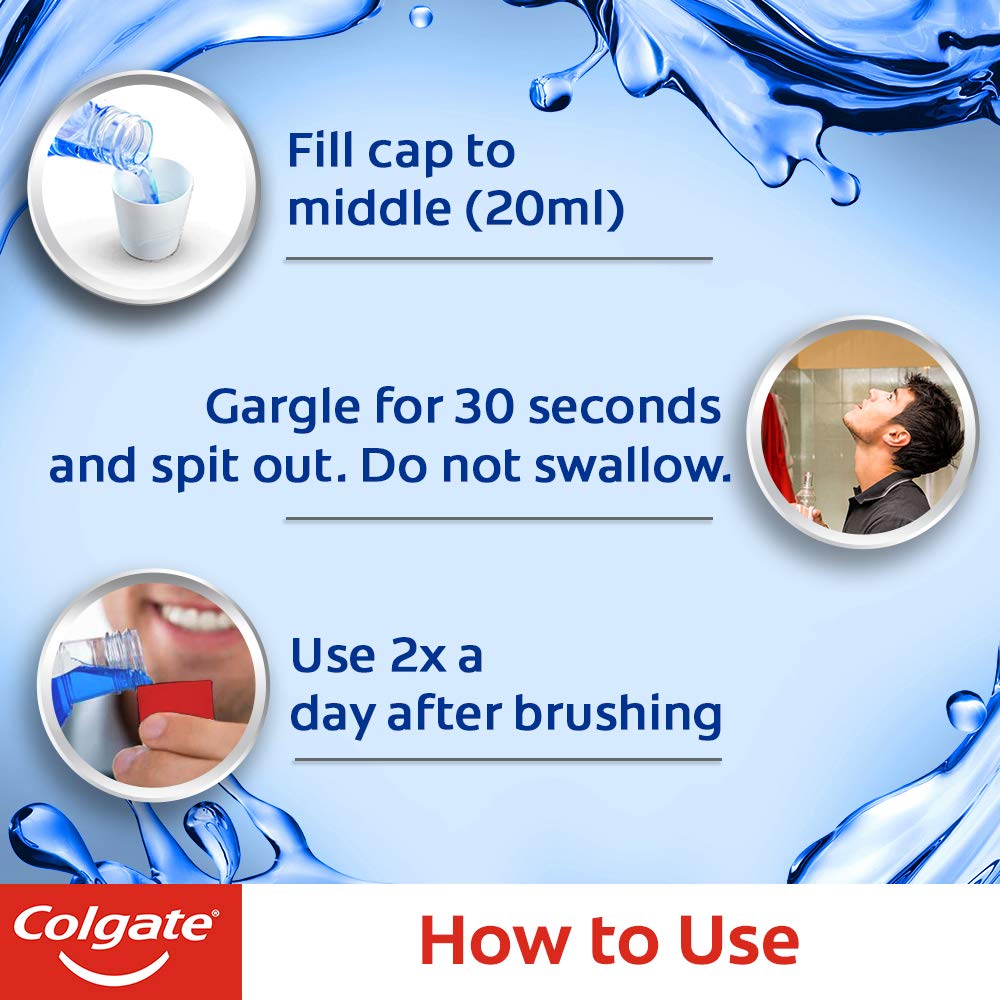 Colgate Plax Antibacterial Mouthwash, 24/7 Fresh Breath, Liquid - Pack Of 250Ml, (Complete Care) – view 4