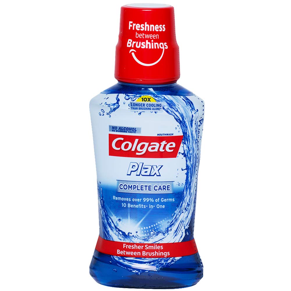 Colgate Plax Antibacterial Mouthwash, 24/7 Fresh Breath, Liquid - Pack Of 250Ml, (Complete Care) – view 6