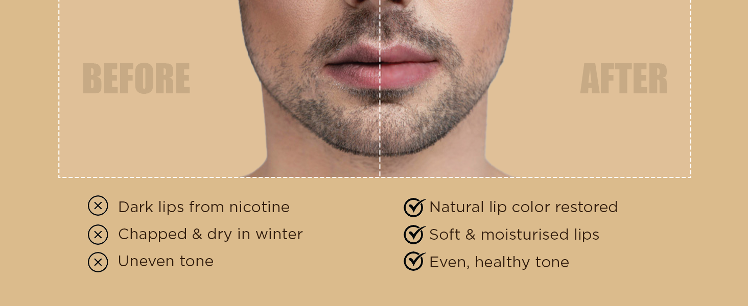 The Man Company Lip Balm for Dry, Chapped and Dark Lips - 4gm | Moisturizes, Nourishes & Soften Lips with the power of Vitamin E, Coconut & Olive Oil