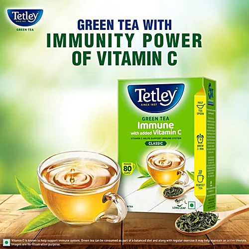 Tetley Immune with Added Vitamin C Green Tea ((100 g)) – view 4