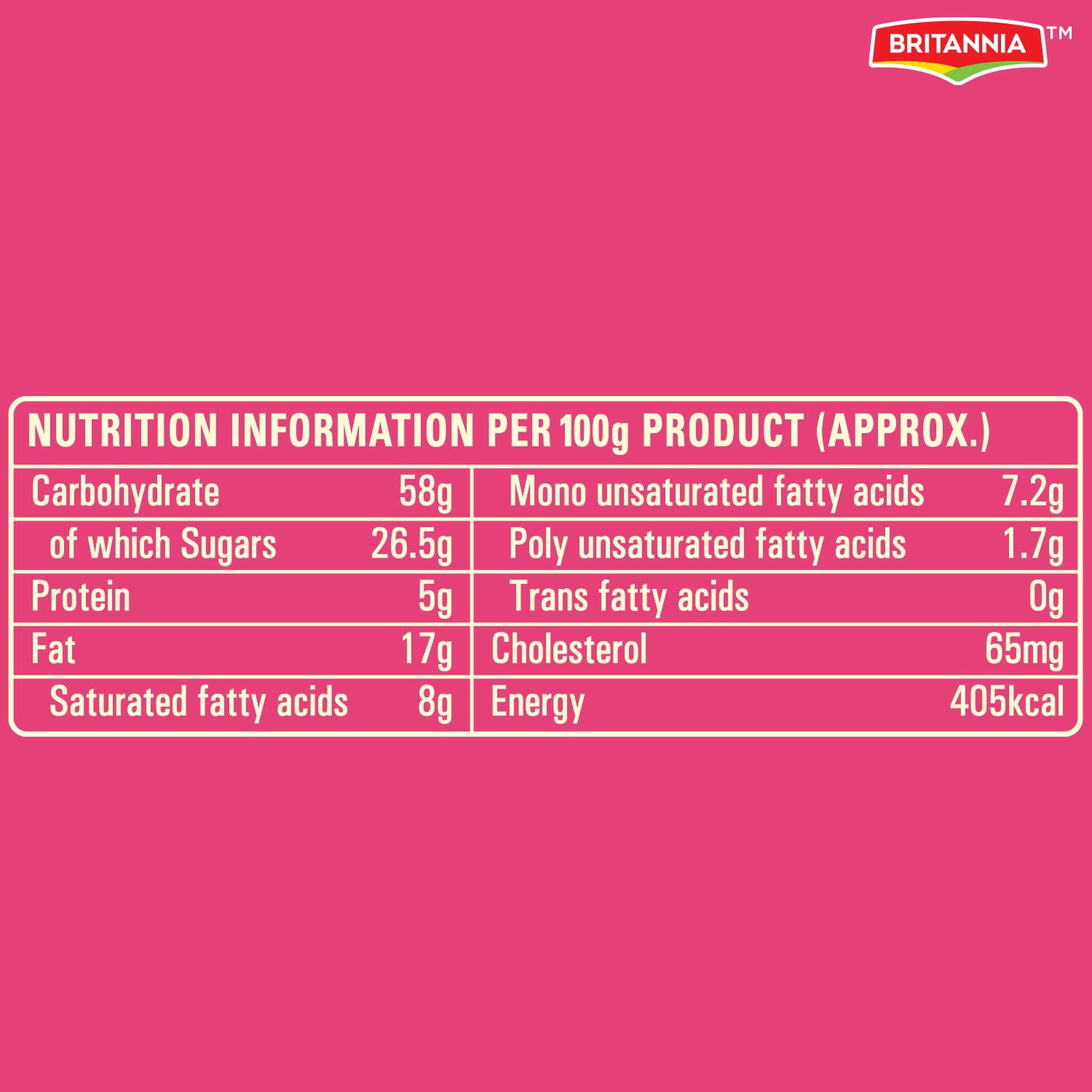 Britannia Gobbles Cake 100% Veg Bar Cake Fruit, 60 G/55 G[Weight May Vary] – view 2