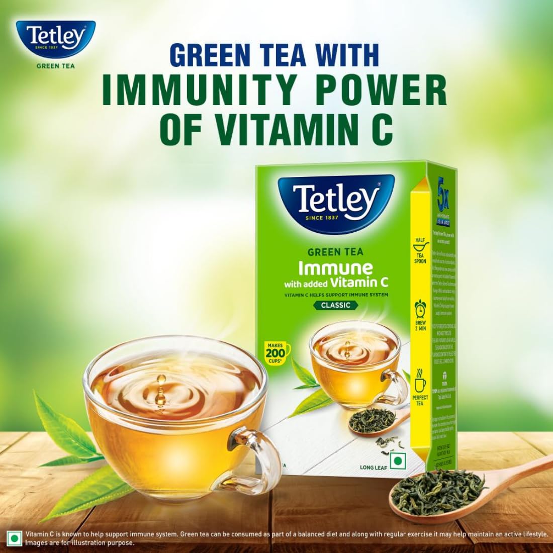 Tetley Long Leaf Green Tea, 250g – view 4